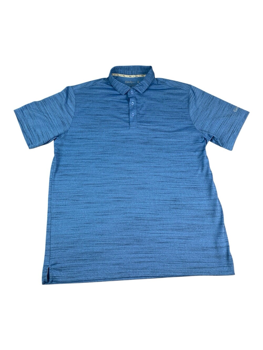 Walter Hagen 11 Majors Golf Polo Shirt, Heather Blue, Moisture Wicking, Men’s XL